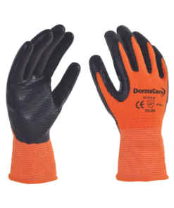 Guantes de nylon DermaCare 51-816 con nitrilo sólido 20cm