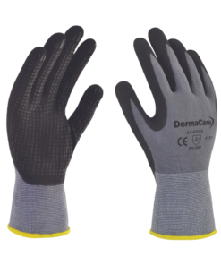 Guantes de nylon DermaCare 51-832 con nitrilo microporoso 20cm