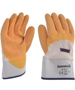 Guantes de algodón con látex amarillo 25.5cm DermaCare 56-347