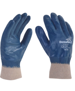 Guantes de algodón recubrimiento nitrilo 26cm DermaCare 67-602