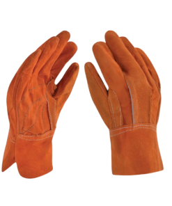 Guantes de carnaza corto res 26.6 cm café DermaCare 93-400