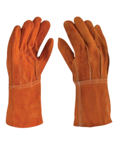 Guantes de carnaza corto DermaCare 93-414 res 35.5 cm café
