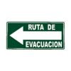 CARTEL "RUTA DE EVACUACION" (IZQUIERDA)