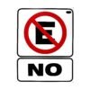 CARTEL "NO ESTACIONARSE"