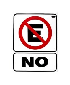 CARTEL "NO ESTACIONARSE"