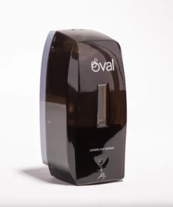 JABONERA OVAL 500 ML AUTOMÁTICA NEGRO HUMO