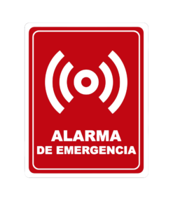 CARTEL "ALARMA DE EMERGENCIA"