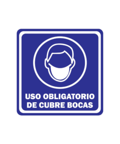 CARTEL "USO OBLIGATORIO DE CUBREBOCAS"