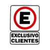 CARTEL "EXCLUSIVO CLIENTES"