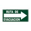 CARTEL "RUTA DE EVACUACIÓN" (DERECHA)