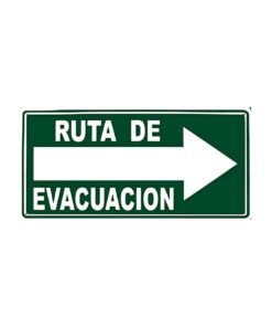 CARTEL "RUTA DE EVACUACIÓN" (DERECHA)
