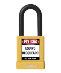 CANDADO BLOQUEO AMARILLO KD ABUS DIÉLECTRICO D6.5mm 1 KEY ABUS AB-74/40-A