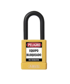CANDADO BLOQUEO AMARILLO KD ABUS DIÉLECTRICO D6.5mm 1 KEY ABUS AB-74/40-A