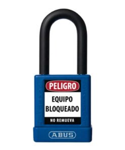 CANDADO BLOQUEO AZUL 74/40 KD ABUS DIÉLECTRICO D6.5mm 1 KEY AB-74/40-AZ
