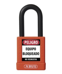 CANDADO BLOQUEO NARANJA 74/40 KD ABUS DIÉLECTRICO D6.5mm 1KEY AB-74/40-NJA