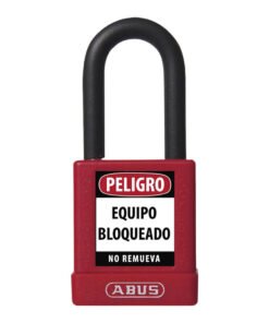 CANDADO BLOQUEO ROJO 74/40 KD ABUS DIELÉCTRICO D6.5mm 1KEY AB-74/40-R