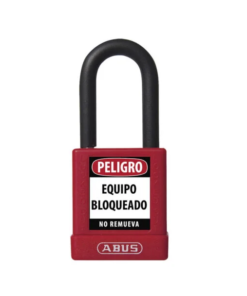 CANDADO BLOQUEO ROJO 74/40 KD ABUS DIELÉCTRICO D6.5mm 1KEY AB-74/40-R