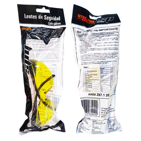 LENTE SPY AMBAR AF STEELPRO STEELPRO AL-SP-90301 - Image 2
