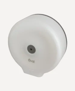 DISPENSADOR DE PAPEL HIGIÉNICO OVAL JUMBO BLANCO