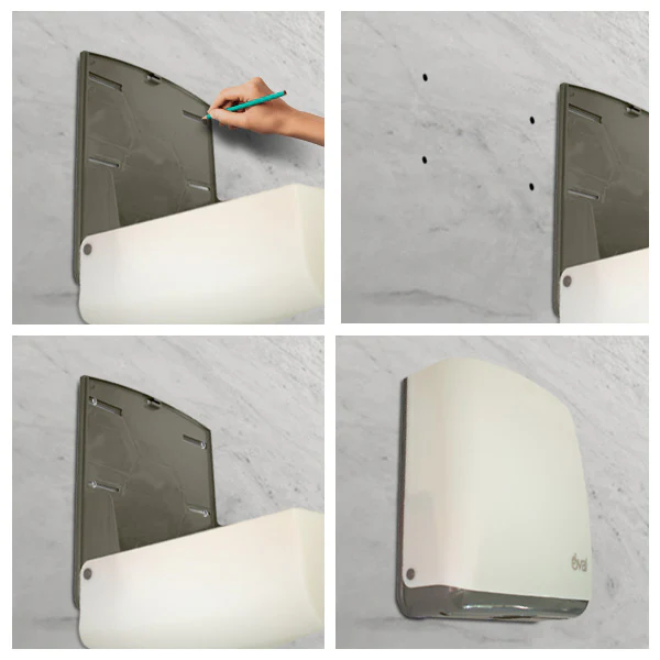 DESPACHADOR DE TOALLA INTERDOBLADA OVAL LARGO BLANCO - Image 3