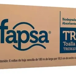 CAJA DE TOALLA EN ROLLO 180 MTS DALIA FAPSA 6 PZS
