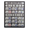 CARTEL "QUE HACER EN SISMOS E INCENDIOS"