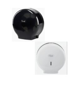 DESPACHADOR HIGIENICO JUMBO ECO PP COLOR HUMO Y BLANCO  MARCA OVAL