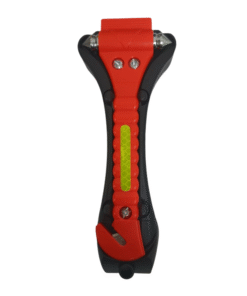 Martillo de emergencia rompe cristales corta cinturón