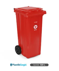 Contenedor RPBI 120 L 2 ruedas Plastik Gogic