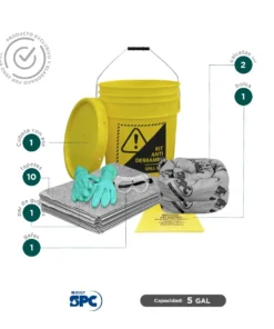 Alternative view of Kit antiderrames universal SPC 5 Gal | absorción 5 Gal