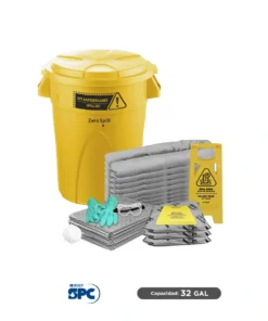 Kit antiderrames universal no químicos SPC 32 Gal | absorción 32 Gal – ET