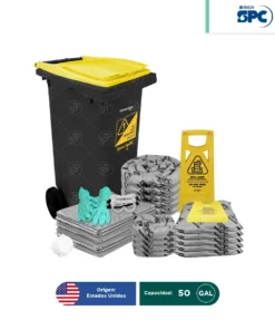 Kit antiderrames móvil universal SPC 50 Gal | absorción 42 Gal