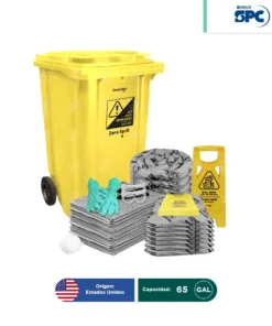 Kit antiderrames móvil universal SPC 65 Gal | absorción 60 Gal