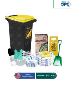 Kit antiderrames móvil para aceite y derivados del petróleo SPC 50 Gal | absorción 50 Gal