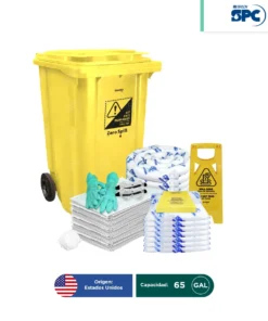Kit antiderrames móvil para aceite y derivados del petróleo SPC 65 Gal | absorción 62 Gal
