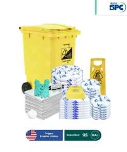 Kit antiderrames móvil para aceite y derivados del petróleo SPC 95 Gal | absorción 83 Gal