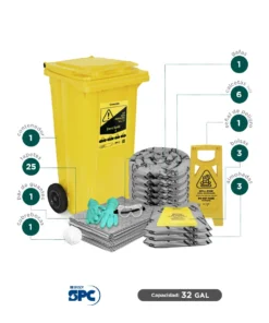 Alternative view of Kit antiderrames móvil universal SPC 32 Gal | absorción 30 Gal