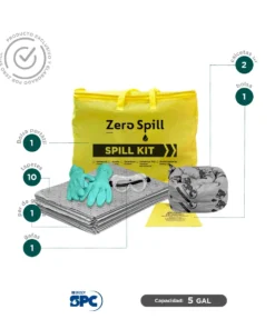 Alternative view of Kit antiderrames portátil universal SPC 5 Gal | absorción 5 Gal