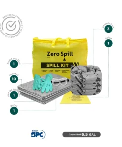 Alternative view of Kit antiderrames portátil para universal SPC 6.5 Gal | absorción 6 Gal