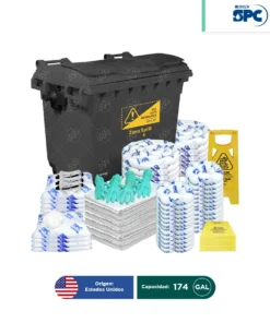 Carro antiderrames móvil para aceite y derivados del petróleo SPC 174 Gal | absorción 131 Gal