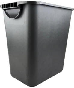 BOTE NEGRO TAPA BALANCÍN 26 LITROS PLÁSTICO 40cmX38cm