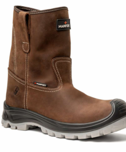 BOTA DE SEGURIDAD DIELÉCTRICA ANTIPERFORACIONES MANFORT 6010 CAFÉ
