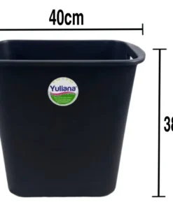 Alternative view of BOTE NEGRO TAPA BALANCÍN 26 LITROS PLÁSTICO 40cmX38cm