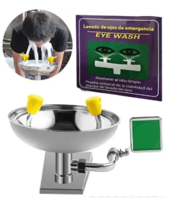 Alternative view of LAVAOJOS DE EMERGENCIA DE PARED ACERO INOXIDABLE (incluye instalación)