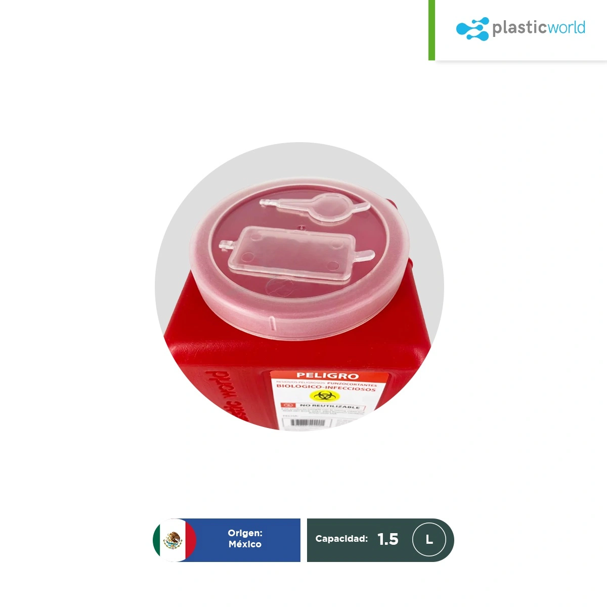 CONTENEDOR DE PUNZOCORTANTES 1.5 LITROS - Image 3