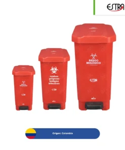 Alternative view of COMBO BOTE DE BASURA RPBI PEDAL  10, 22 y 44 LITROS + PAQUETE 100 BOLSAS RPBI Estrabins