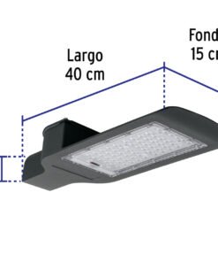 LUMINARIO SUBURBANO LED 120 W 6500 K CON SENSOR DE LUZ