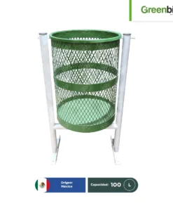 PAPELERA URBANA ACERO 60×48×100 cm SENCILLO Barcelona