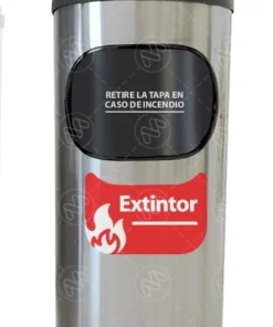 PORTA EXTINTOR CILÍNDRICO ACERO INOXIDABLE 28x60cm para 10LB C02 Greenbin