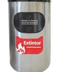 PORTA EXTINTOR MEDIO PUNTO ACERO INOXIDABLE 38x19x60 cm Greenbin